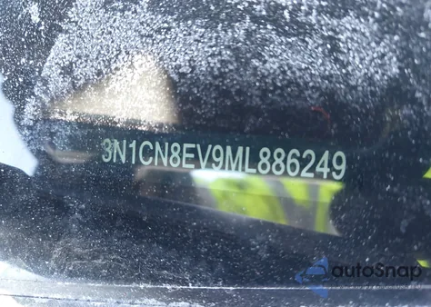 2021 Nissan Versa Sv Xtronic Cvt from USA, damaged, VIN 3N1CN8EV9ML886249